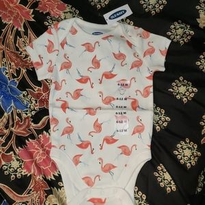 Unisex printed bodysuit for baby